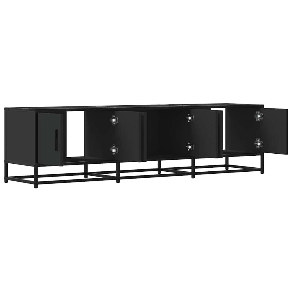 vidaXL Έπιπλο Τηλεόρασης Μαύρο 150x35x41 εκ. Επεξεργ. Ξύλο / Μέταλλο