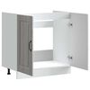 vidaXL Ντουλάπι βάσης νεροχύτη "Kalmar" Γκρι Sonoma 80x46x81,5 cm