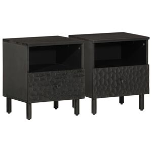 vidaXL &Kappa;&omicron;&mu;&omicron;&delta;ί&nu;&alpha; 2 &tau;&epsilon;&mu;. &Mu;&alpha;ύ&rho;&alpha; 40 x 33 x 46 &epsilon;&kappa;. &alpha;&pi;ό &Mu;&alpha;&sigma;ί&phi; &Xi;ύ&lambda;&omicron; &Mu;ά&nu;&gamma;&kappa;&omicron;