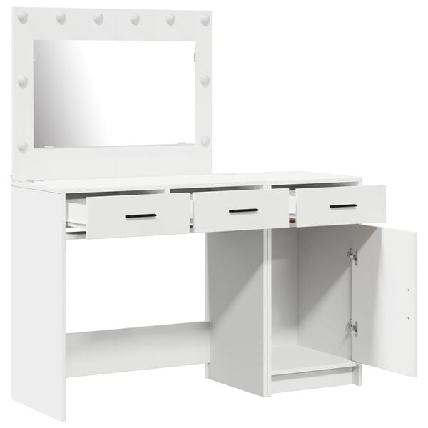 vidaXL Τραπέζι περιποίησης με συρτάρι 2 pcs Λευκό 40 x 41 x 75 εκ
