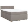vidaXL &Kappa;&rho;&epsilon;&beta;ά&tau;&iota; Boxspring &mu;&epsilon; &Sigma;&tau;&rho;ώ&mu;&alpha; Taupe 160x200 &epsilon;&kappa;. &Upsilon;&phi;&alpha;&sigma;&mu;ά&tau;&iota;&nu;&omicron;