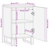 vidaXL Ντουλάπι Μπάνιου με ράφι Καφέ και Μαύρο 38 x 33.5 x 58 εκ.