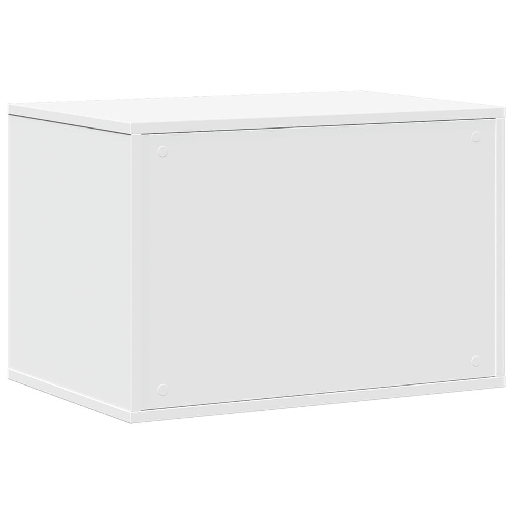 vidaXL Τουαλέτα Γάτας Περίφραξη Λευκό 60x40x40 εκ. Επεξεργασμ. Ξύλο
