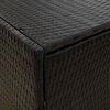 vidaXL Ντουλάπι Αποθήκευσης Κήπου Μαύρο 59x40x180 εκ. από Συνθ. Ρατάν