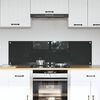 vidaXL Πίσω Πάνελ Κουζίνας 2 pcs Σκούρο Γκρι 70 x 40 cm