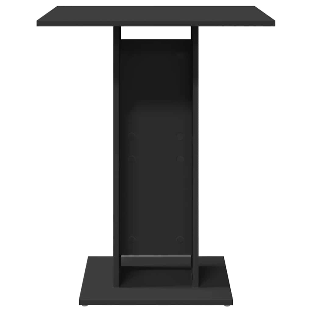 vidaXL Τραπέζι Bistro Μαύρο 60 x 60 x 75 εκ. Επεξ. Ξύλο
