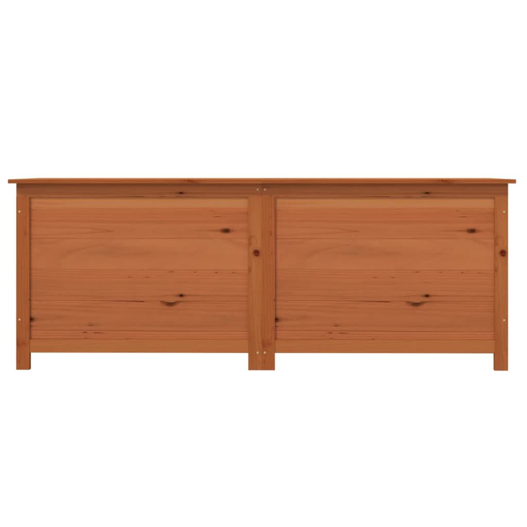 vidaXL Κουτί Μαξιλαριών Εξ. Χώρου Καφέ 150x50x56 εκ. Μασίφ Ξύλο Ελάτης