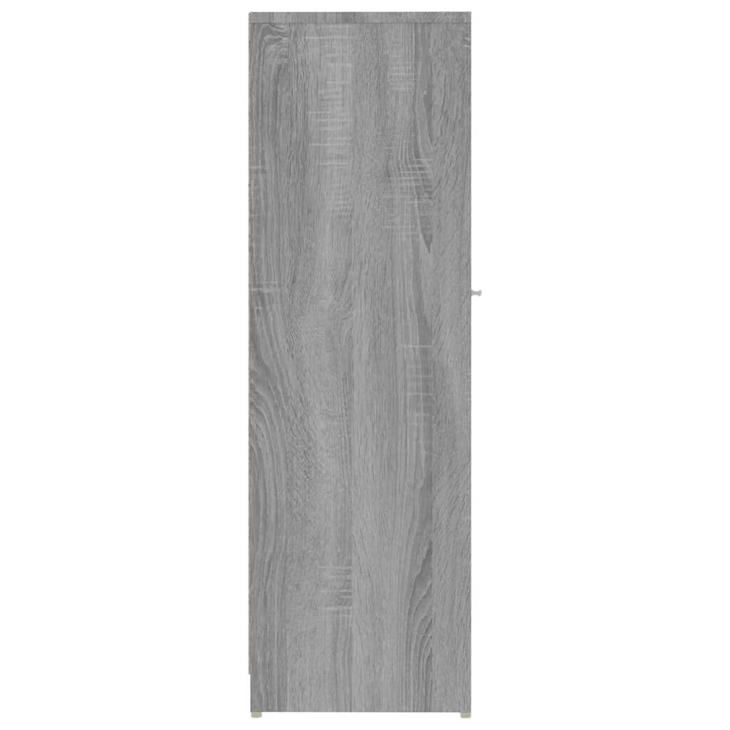vidaXL Ντουλάπι Μπάνιου Γκρι Sonoma 30x30x95 εκ. Επεξεργασμένο Ξύλο