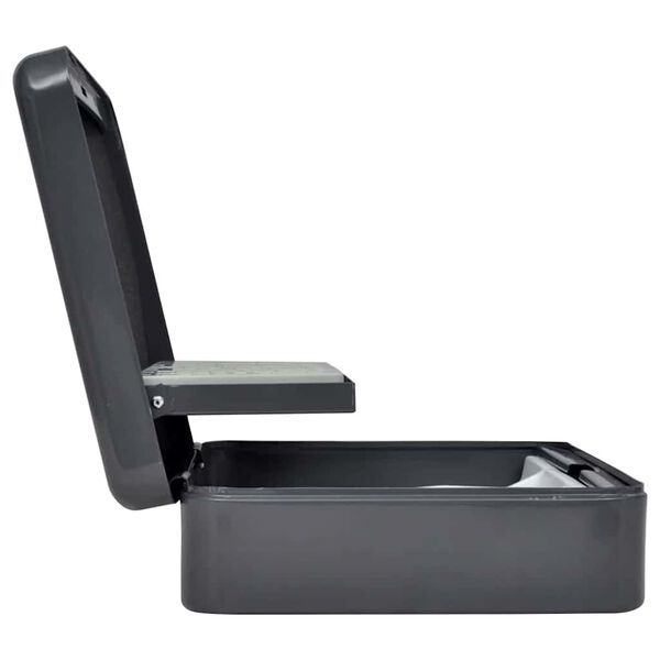 vidaXL Χρηματοκιβώτιο με κλειδαριά Μαύρο 30 x 24 x 9 εκ Ατσάλι