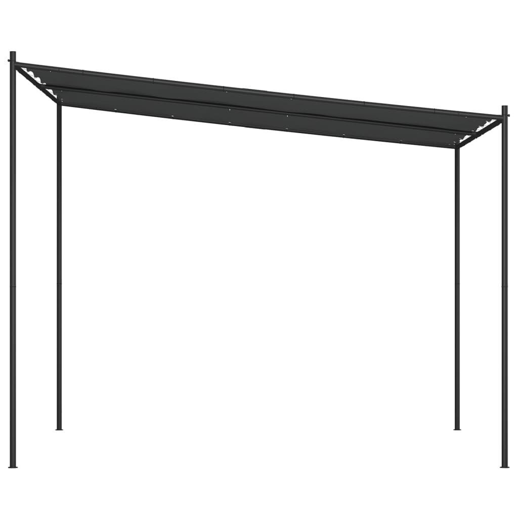 vidaXL Κιόσκι Ανθρακί 3x3 μ. 180 γρ/μ² από Ύφασμα και Ατσάλι