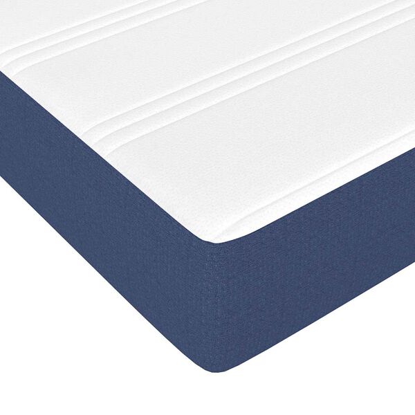 vidaXL Στρώμα με Pocket Springs για Παιδιά Μπλε 80x160εκ Υφασμάτινο