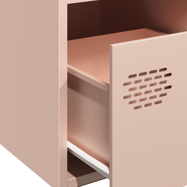 vidaXL Ντουλάπι Ροζ 35x39x73,5 εκ. από Χάλυβα Ψυχρής Έλασης