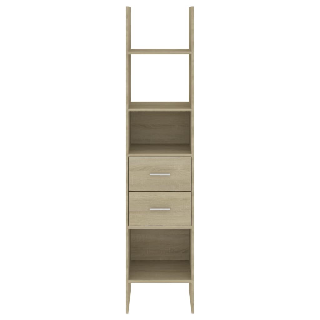 vidaXL Βιβλιοθήκη Χρώμα Sonoma Δρυς 40 x 35 x 180 εκ. από Επεξ. Ξύλο