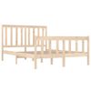 vidaXL Πλαίσιο Κρεβατιού 135 x 190 εκ. Μασίφ Ξύλο Πεύκου Double