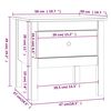 vidaXL Βοηθητικό Τραπέζι 50x50x49 εκ. από Μασίφ Ξύλο Πεύκου