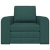 vidaXL Κρεβάτι καναπές Σκούρο πράσινο 98 x 71 x 83 εκ. ύφασμα