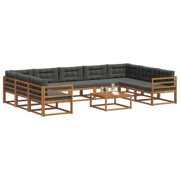 vidaXL &Sigma;&epsilon;&iota;&rho;ά &Kappa;&alpha;&nu;&alpha;&pi;έ &Epsilon;&xi;&omega;&tau;&epsilon;&rho;&iota;&kappa;&omicron;ύ &mu;&epsilon; &mu;&alpha;&xi;&iota;&lambda;ά&rho;&iota; 10 pcs &Phi;&upsilon;&sigma;&iota;&kappa;ό &kappa;&alpha;&iota; &Alpha;&nu;&theta;&rho;&alpha;&kappa;ί