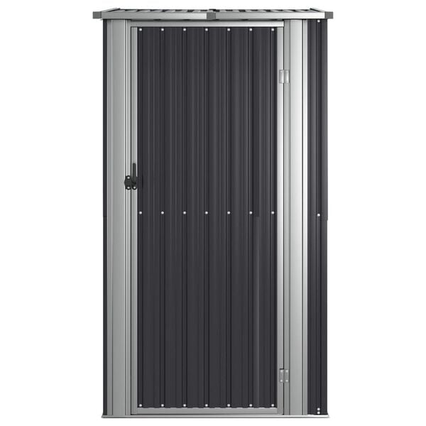vidaXL Αποθήκη Κήπου Ανθρακί 118,5x97x209,5 εκ. Γαλβανισμένο Ατσάλι
