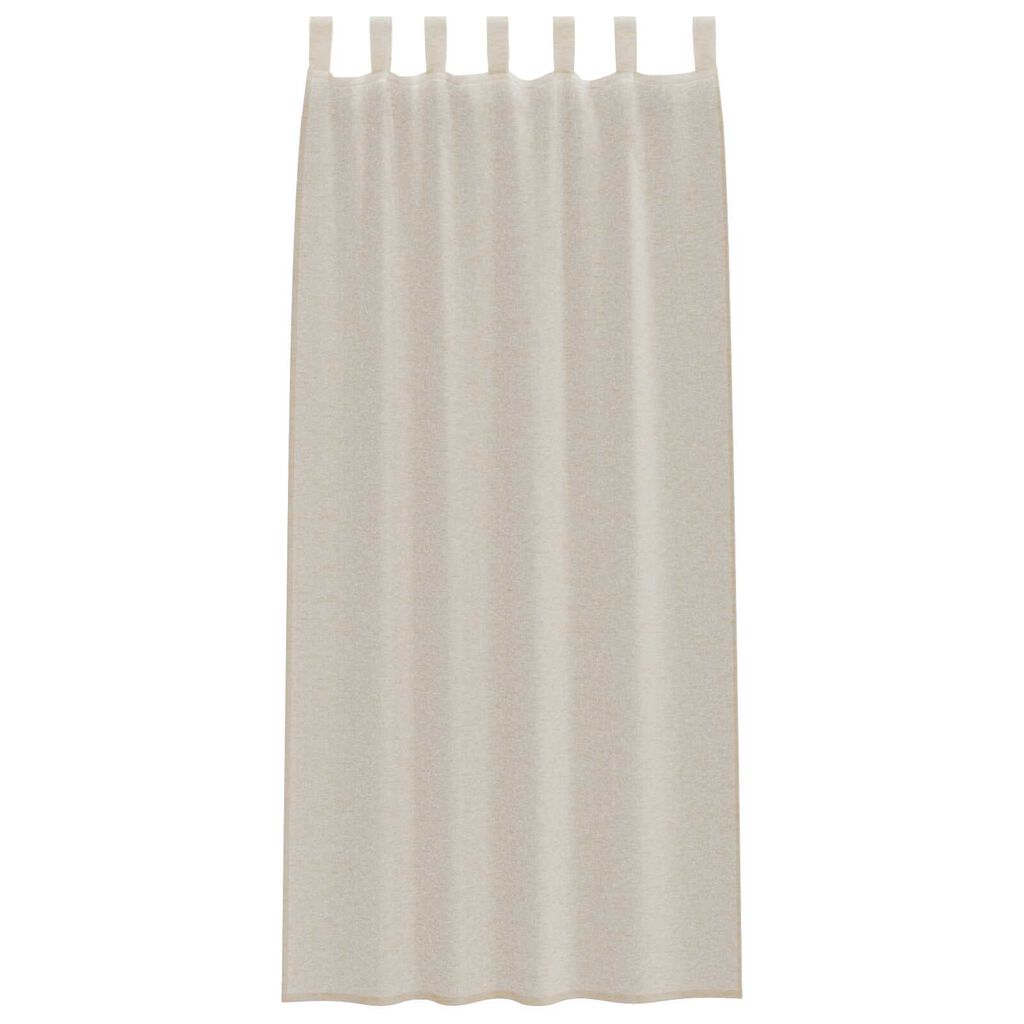 vidaXL Κουρτίνες με κουρτίνες 2 pcs Άμμος 140 x 225 cm Πολυεστέρας