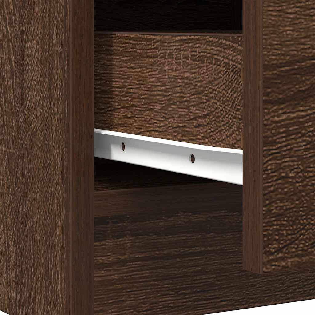 vidaXL Συρταριέρα με Συρτάρια καφέ δρυς 71x35x65 εκ. Επεξ. Ξύλο