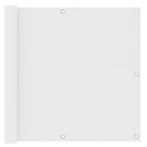 vidaXL Διαχωριστικό Βεράντας Λευκό 90 x 500 εκ. Ύφασμα Oxford