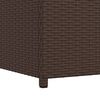 vidaXL Κουτί Αποθήκευσης Κήπου Καφέ 120x50x60 εκ. από Συνθετικό Ρατάν