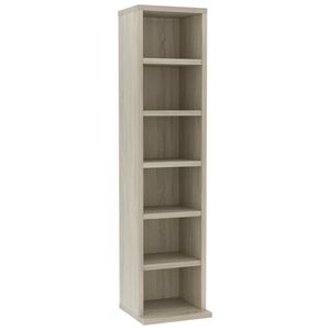 vidaXL Έπιπλο για CD Sonoma Δρυς 21 x 20 x 88 εκ. Επεξεργασμένο Ξύλο