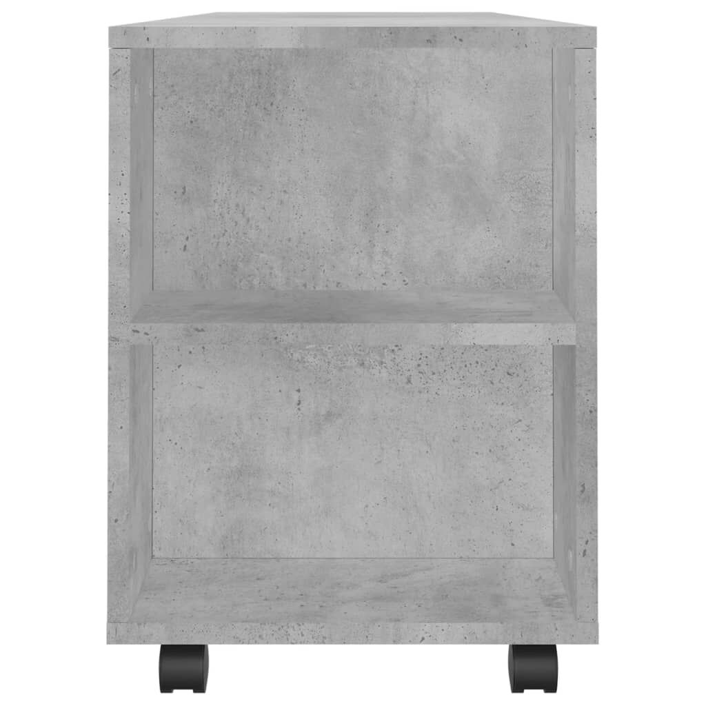 vidaXL Έπιπλο Τηλεόρασης Γκρι Σκυρ. 102x34,5x43 εκ. Επεξ. Ξύλο