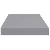 vidaXL Ράφια Τοίχου 4 τεμ. Γκρι 50x23x3,8 εκ. MDF