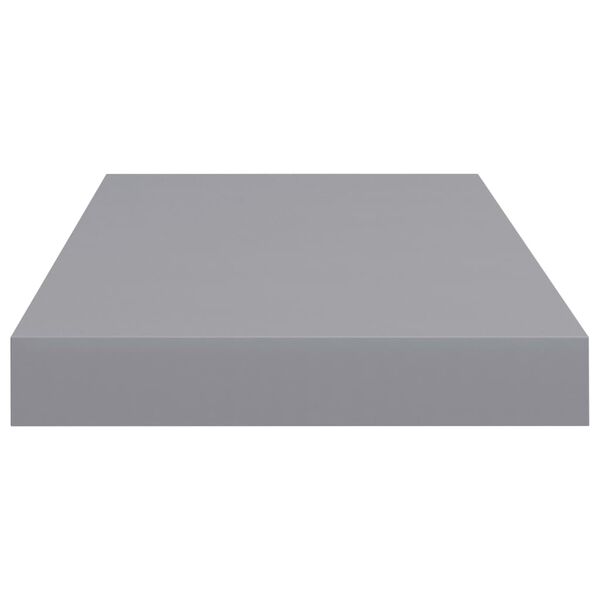 vidaXL Ράφια Τοίχου 4 τεμ. Γκρι 50x23x3,8 εκ. MDF