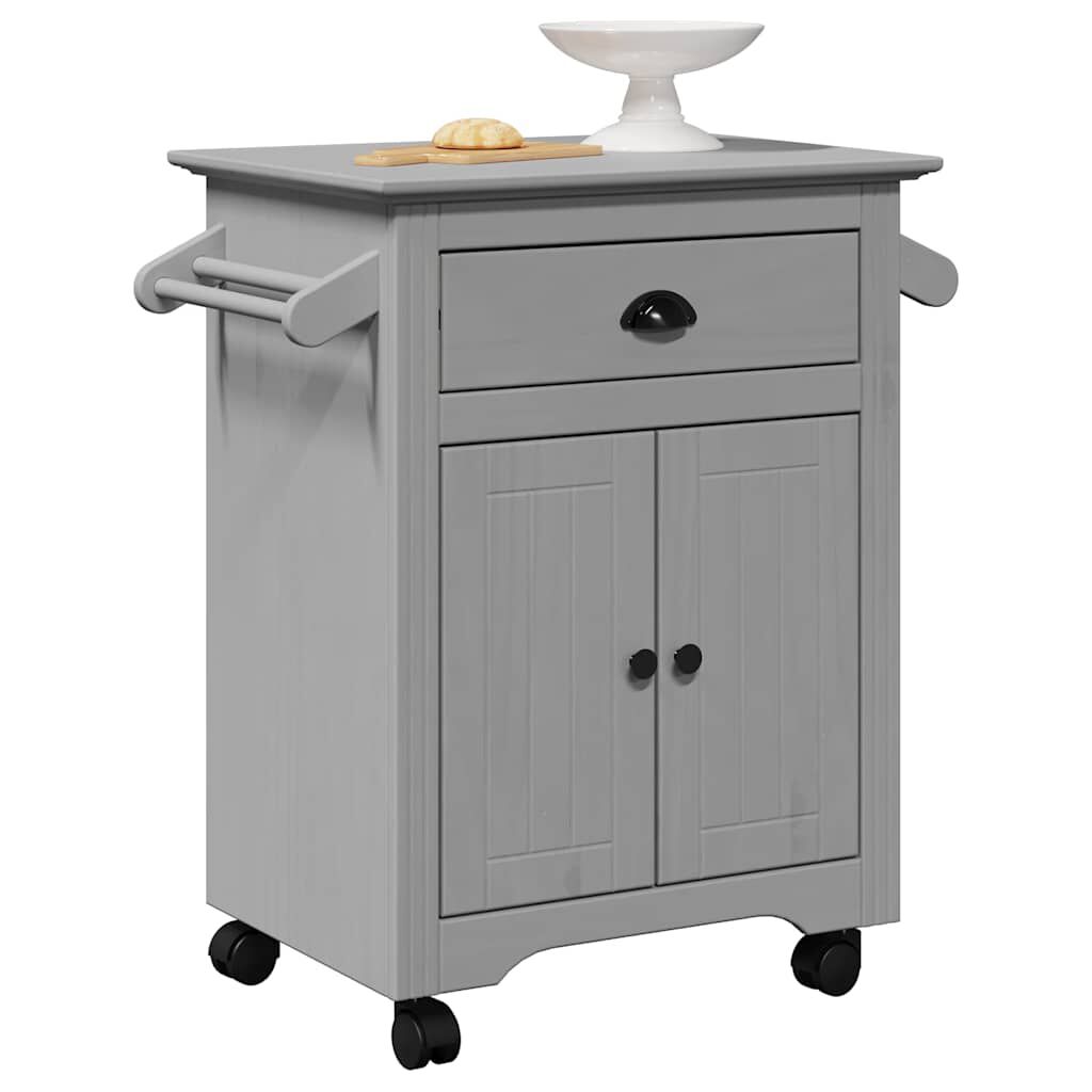 vidaXL Καροτσάκι κουζίνας BODO Γκρι 72x45x80 cm