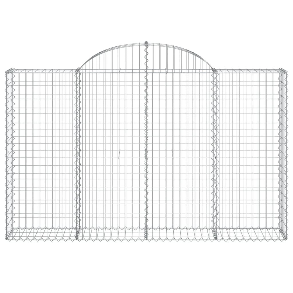 vidaXL Συρματοκιβώτια Τοξωτά 13 τεμ. 200x30x120/140 εκ. Γαλβαν. Ατσάλι