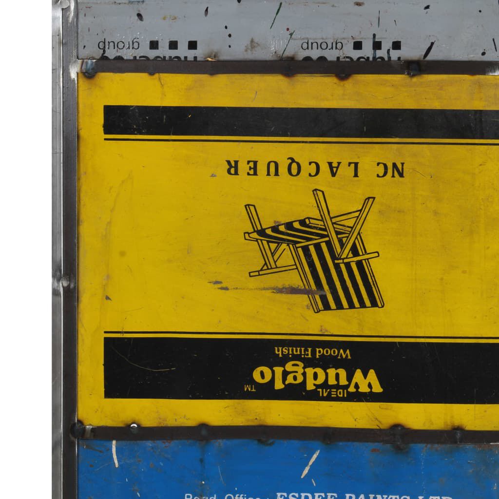 vidaXL Διαχωριστικό Δωματίου Πολύχρωμο 45x17x167 εκ. από Σίδερο