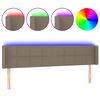 vidaXL &Kappa;&epsilon;&phi;&alpha;&lambda;ά&rho;&iota; &Kappa;&rho;&epsilon;&beta;&alpha;&tau;&iota;&omicron;ύ LED Taupe 183x16x78/88 &epsilon;&kappa;. &Upsilon;&phi;&alpha;&sigma;&mu;ά&tau;&iota;&nu;&omicron;