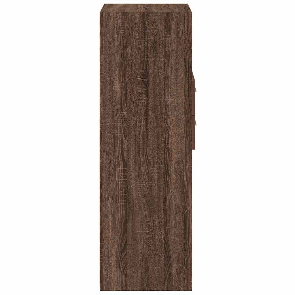 vidaXL Ντουλάπι Καφέ Δρυς 50x42,5x124 εκ. από Επεξεργασμένο Ξύλο