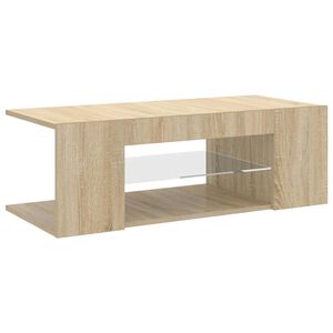 vidaXL Έ&pi;&iota;&pi;&lambda;&omicron; &Tau;&eta;&lambda;&epsilon;ό&rho;&alpha;&sigma;&eta;&sigmaf; &mu;&epsilon; LED Sonoma &Delta;&rho;&upsilon;&sigmaf; 90x39x30 &epsilon;&kappa;.