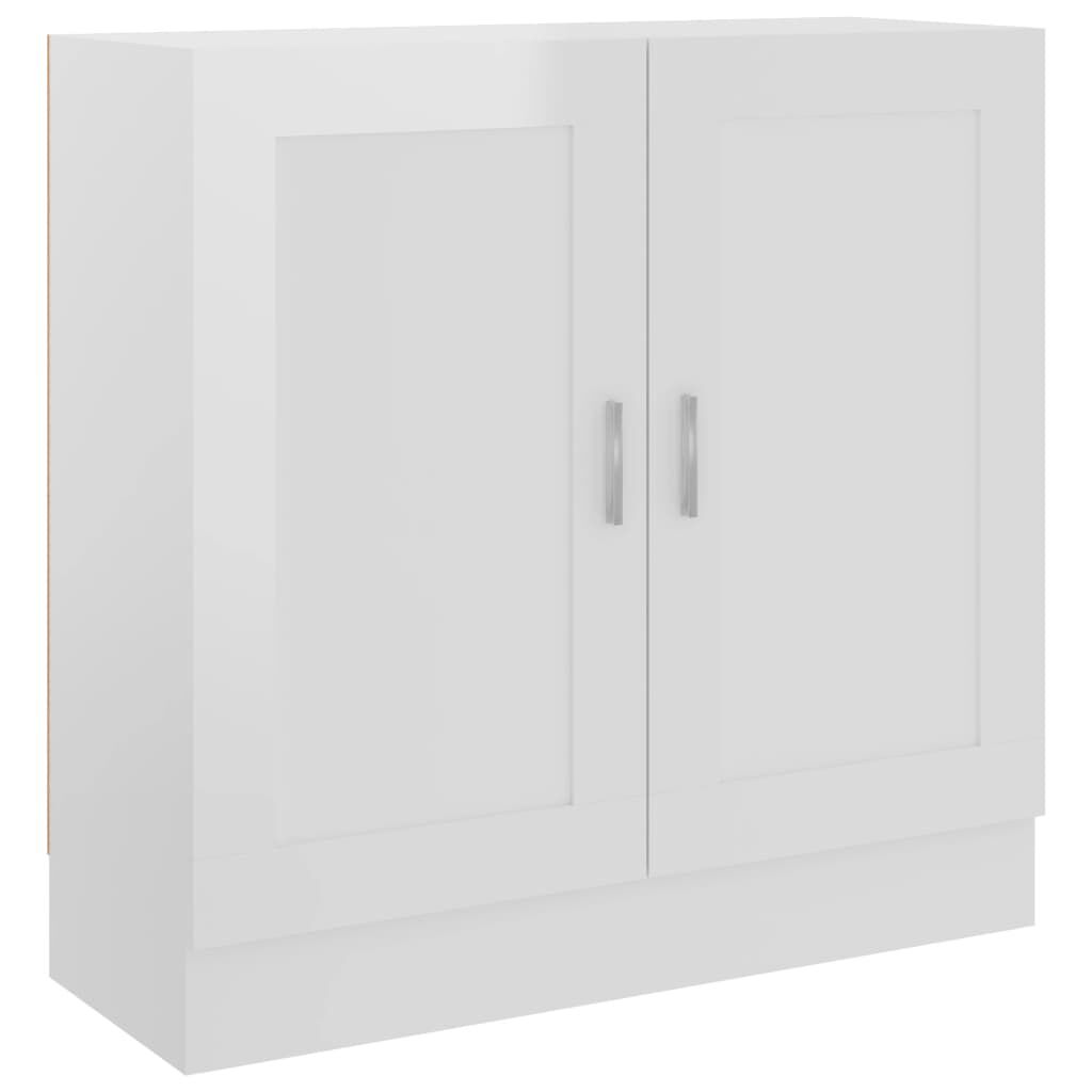 vidaXL Βιβλιοθήκη Γυαλιστερό Λευκό 82,5 x 30,5 x 80 εκ. Επεξ. Ξύλο