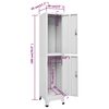vidaXL Φοριαμός 38 x 45 x 180 εκ. με 2 Τμήματα