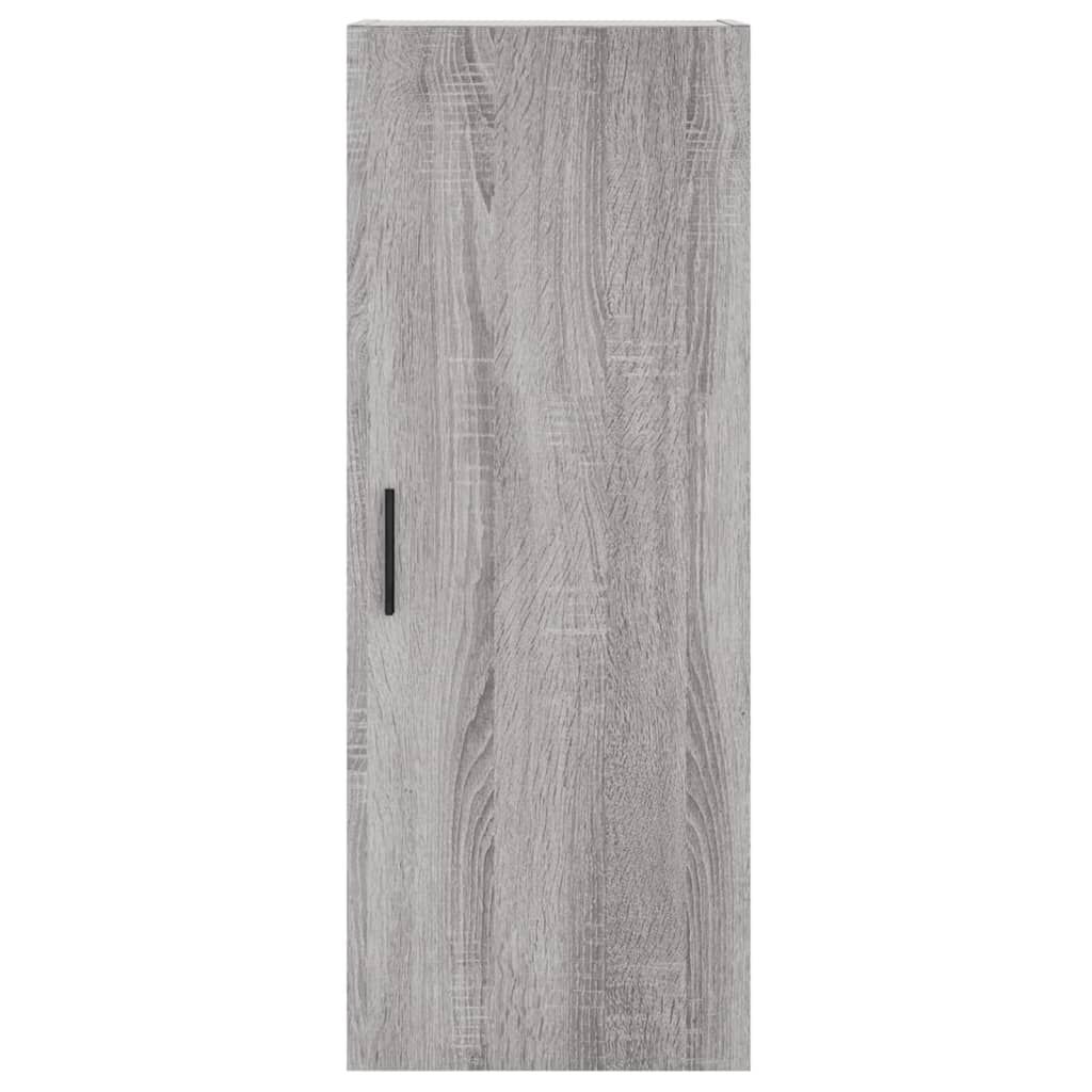 vidaXL Μπουφές Sonoma Γκρι 34,5 x 34 x 180 εκ. από Επεξεργασμένο Ξύλο