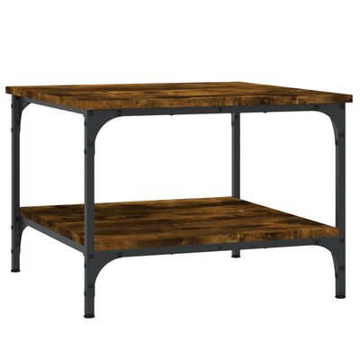 vidaXL Τραπεζάκι Σαλονιού Καπνιστή Δρυς 55 x 55 x 40 εκ. Επεξεργ. Ξύλο