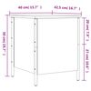 vidaXL Παγκάκι Αποθήκευσης Καπνιστή Δρυς 40x42,5x50 εκ. από Επεξ. Ξύλο