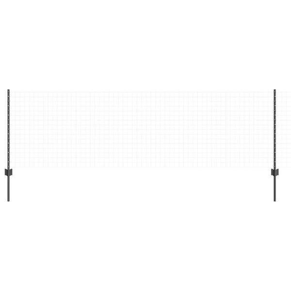 vidaXL Πό posts φράχτη 44 pcs Γκρι 120 cm Ατσάλι