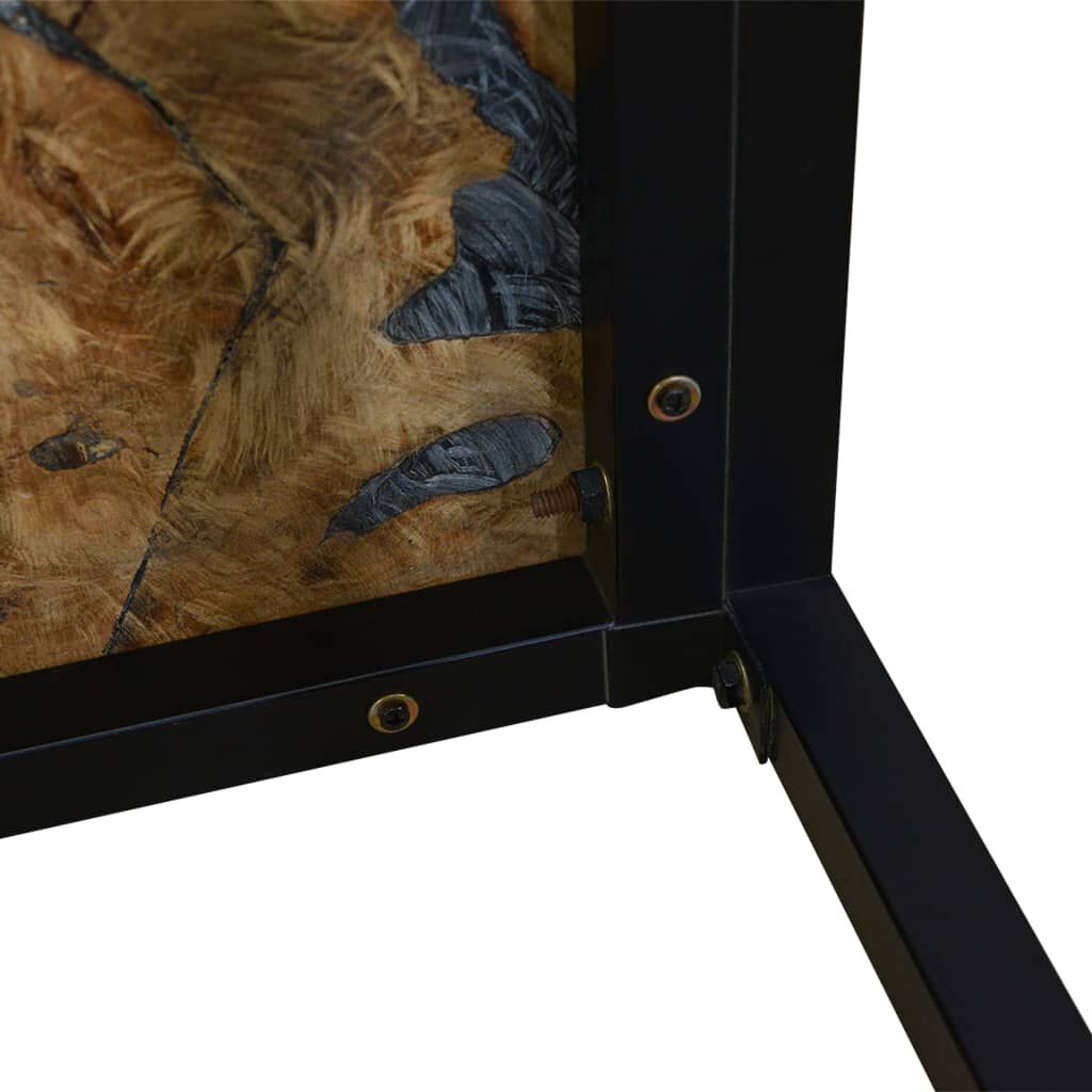 vidaXL Τραπεζάκι Σαλονιού 110 x 60 x 40 εκ. από Ξύλο Teak και Ρητίνη
