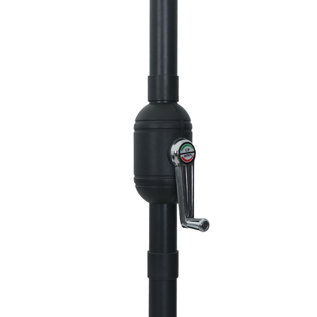 vidaXL Ομπρέλα Κήπου ø395x245 cm Ταουπέ