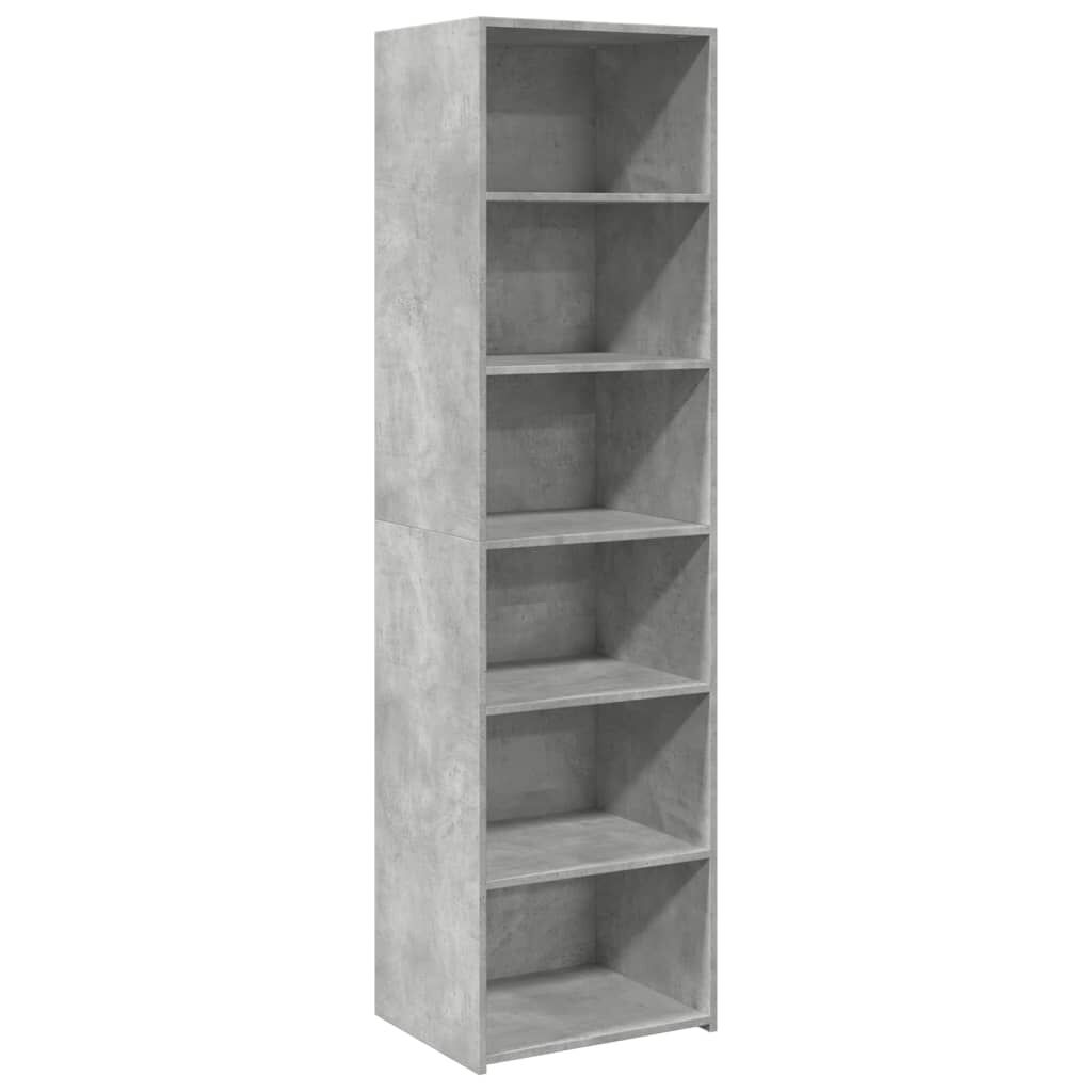 vidaXL Ντουλάπι Γκρι Σκυροδέματος 50x41x185 εκ. από Επεξεργασμένο Ξύλο