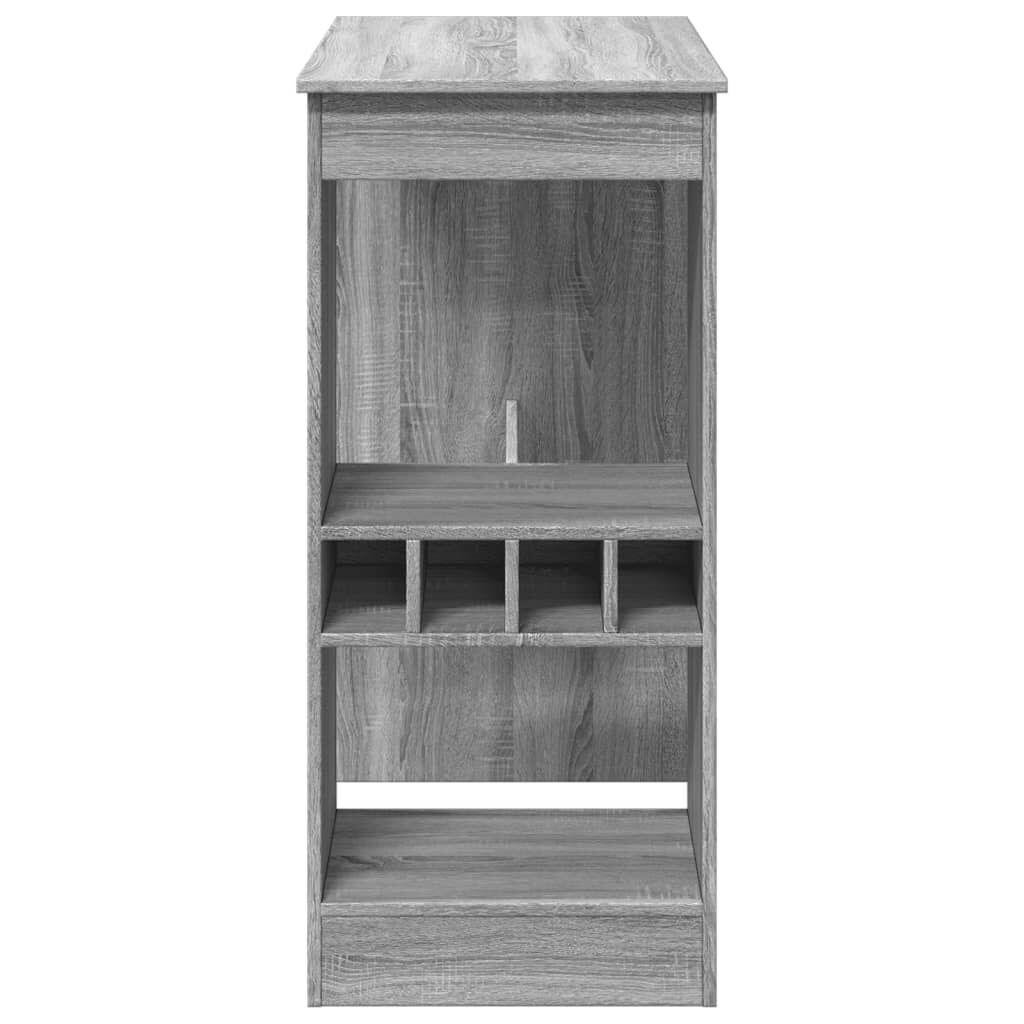 vidaXL Τραπέζι Μπαρ Γκρι Sonoma 90x47,5x103,5 εκ. από Επεξεργ. Ξύλο