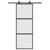 vidaXL &Sigma;&upsilon;&rho;ό&mu;&epsilon;&nu;&eta; &pi;ό&rho;&tau;&alpha; &mu;&epsilon; &sigma;&epsilon;&tau; &upsilon;&lambda;&iota;&kappa;&omicron;ύ &Mu;&alpha;ύ&rho;&omicron; 76x205 cm &gamma;&upsilon;&alpha;&lambda;ί &mu;&epsilon;&tau;&rho;&iota;&alpha;&sigma;&mu;έ&nu;&omicron;