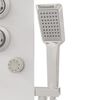 vidaXL Στήλη Ντους Υδρομασάζ Λευκή 25 x 47,5 x 130 εκ. από Γυαλί