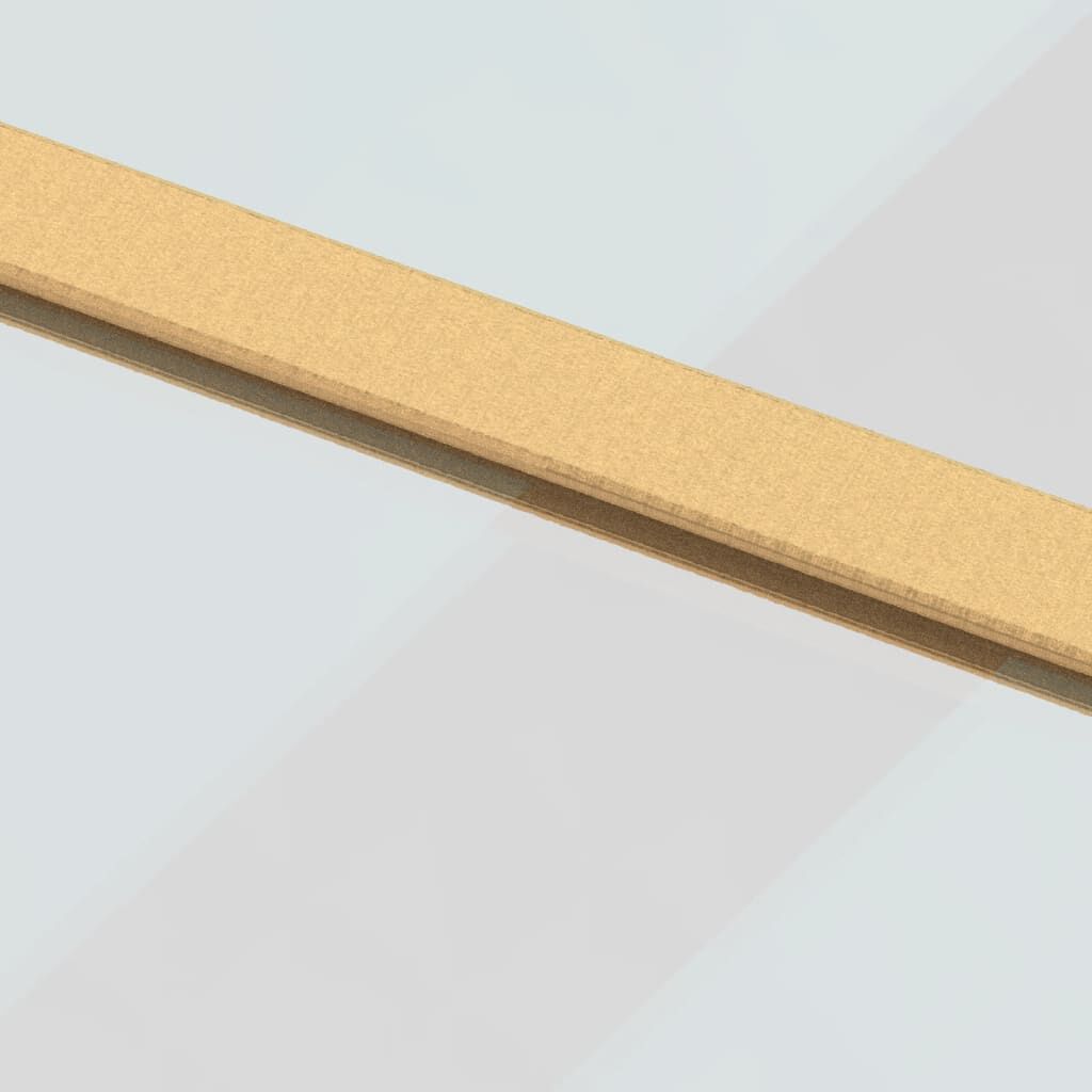 vidaXL Συρόμενη Πόρτα Χρυσή 76 x 205 εκ. από Γυαλί ESG και Αλουμίνιο