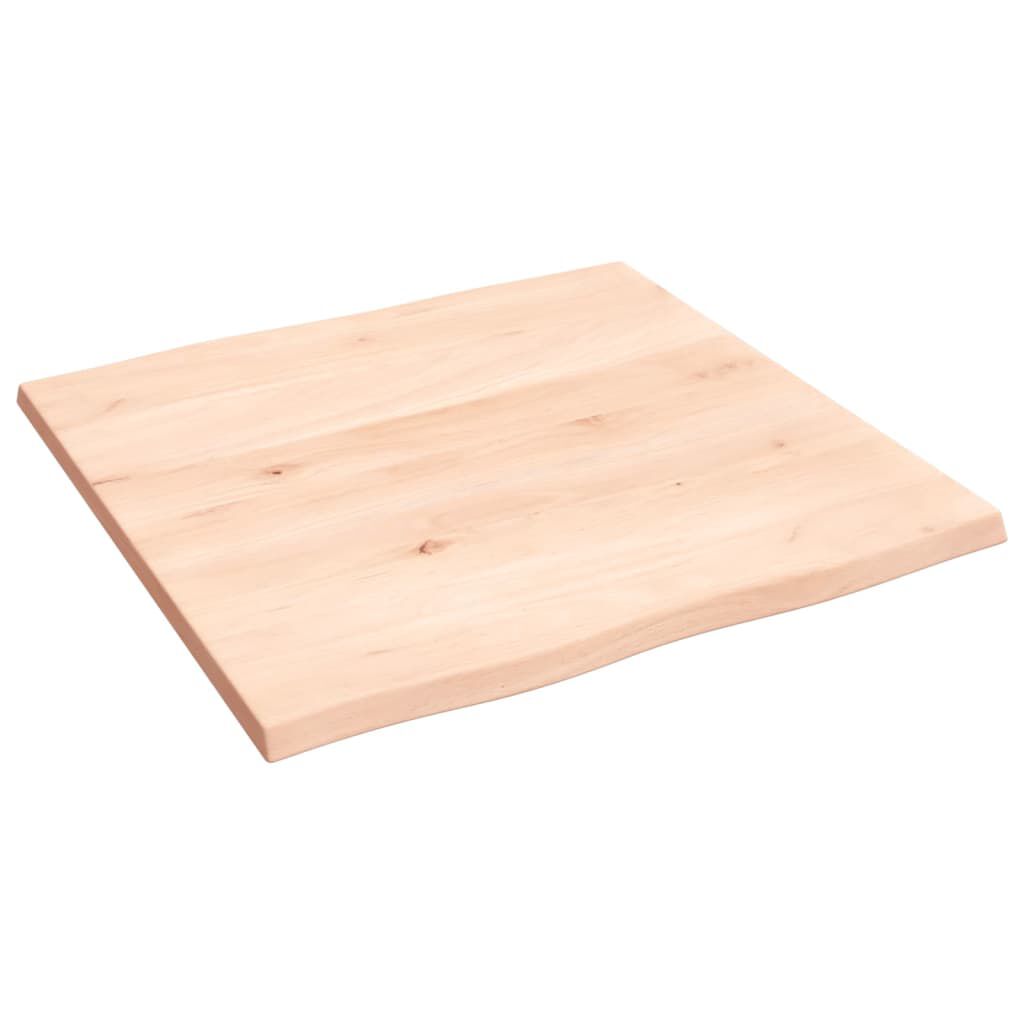 vidaXL Επιφάνεια Τραπεζιού 60x60x2εκ. Ακατ. Μασίφ Ξύλο Δρυός Live Edge